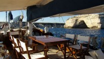 Classic Yacht Lady Sail -  Al Fresco Dining table